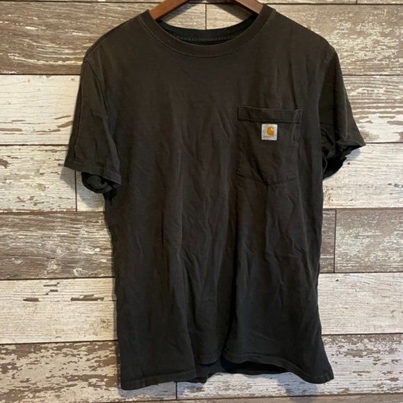 Carhartt Tops - Carhartt Black Pocket Tee Farm Work Shirt